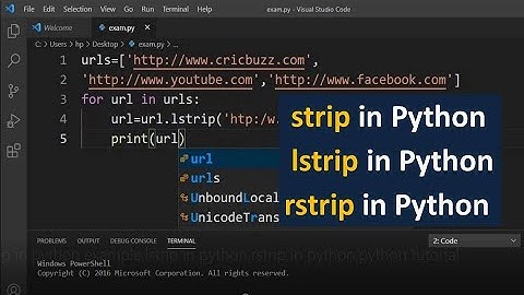 Python Tutorial in Hindi | Strip in Python | String in Python | Python Tutorial for Beginners