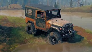 Toyota Land Cruiser J40 offroad test #toyota #toyotalandcruiser #offroad #spintiresmudrunner #4x4 screenshot 3