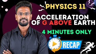 Acceleration due to gravity above Earth's surface|Concepts🔥|Tamil|Physics 11|Muruga MP#tamil#muru...