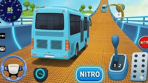 Mega Ramp Bus Stunts 2025 🚍 Impossible Sky Bus Racing Challenge | Bus Simulator - Android Gameplay