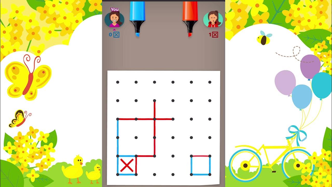 HOW TO PLAY DOTS AND BOXES GAME IOS GAME YJD TV YouTube