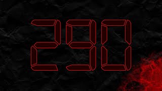 Countdown from 290 to 0 in RED