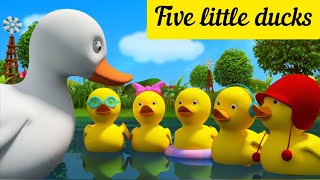 5 little ducks#nursery#rhymes #kidslearning #children rhymes