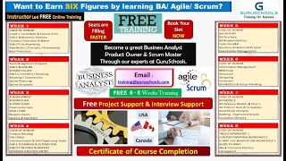 Guruschools BA / AGILE / Scrum Training - Spl Batch - Day1 - Week 1 - 23rd Mar 2021