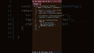 How symmetric encryption of data works #coding #encryption #nodejs #typescript #backend #javascript