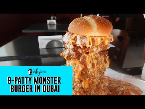 Hog Onto 9-Patty Monster Burger At Wingsters, Dubai | Curly Tales