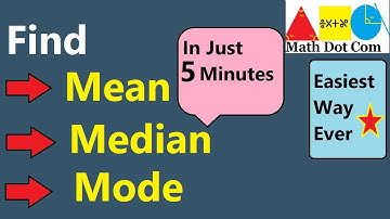 Find Mean , Median and Mode of Ungrouped Data Quickly | Math Dot Com