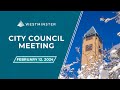 Westminster city council meeting  february 12 2024