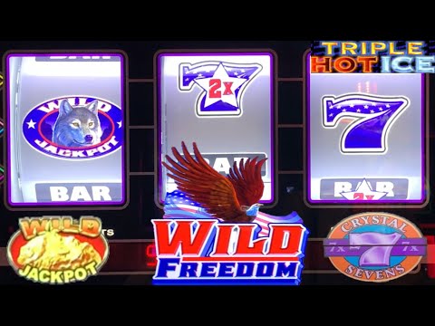 NEW! Wild Freedom + GOLD SHOTS + Crystal 7s + Triple Hot Ice Slot Play!