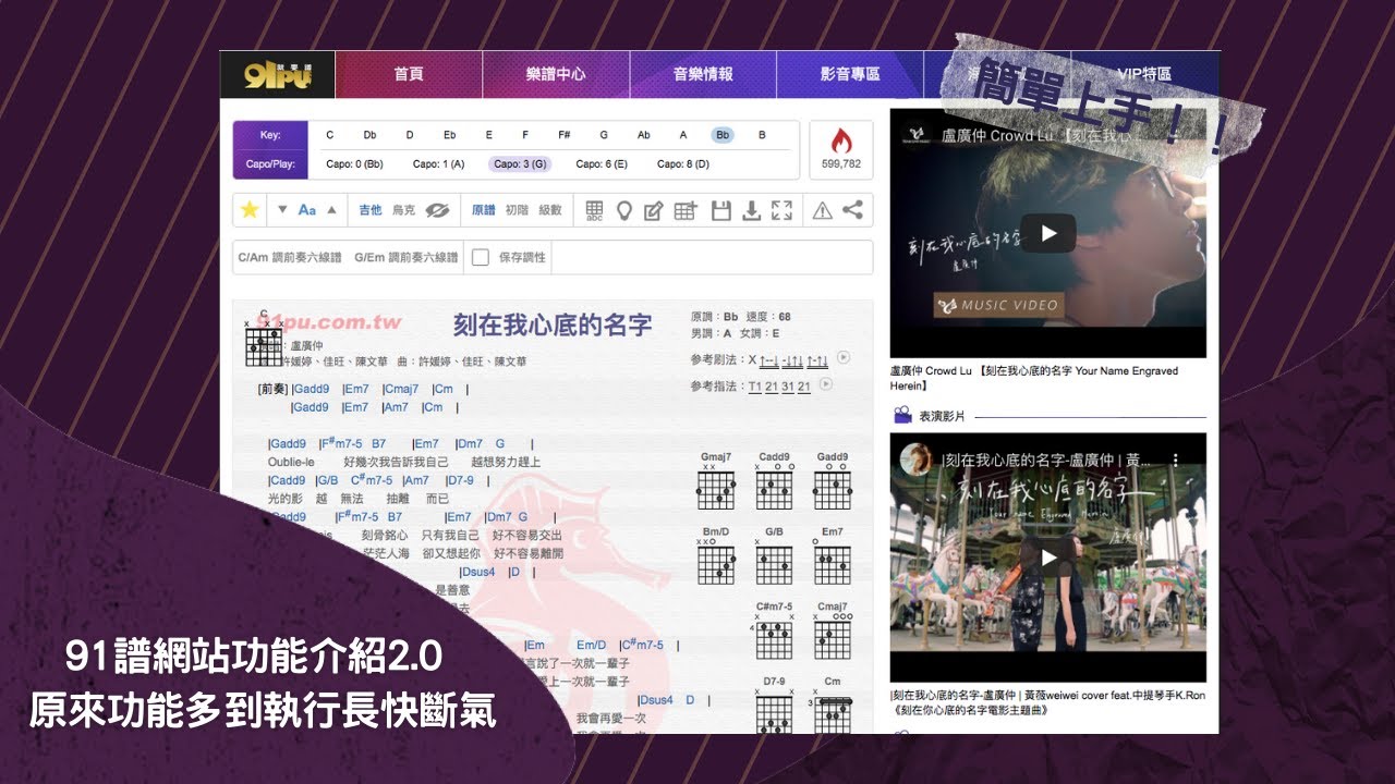 網站功能介紹2.0 原來功能多到執行長快斷氣【91PU -Website Introduction】#91譜