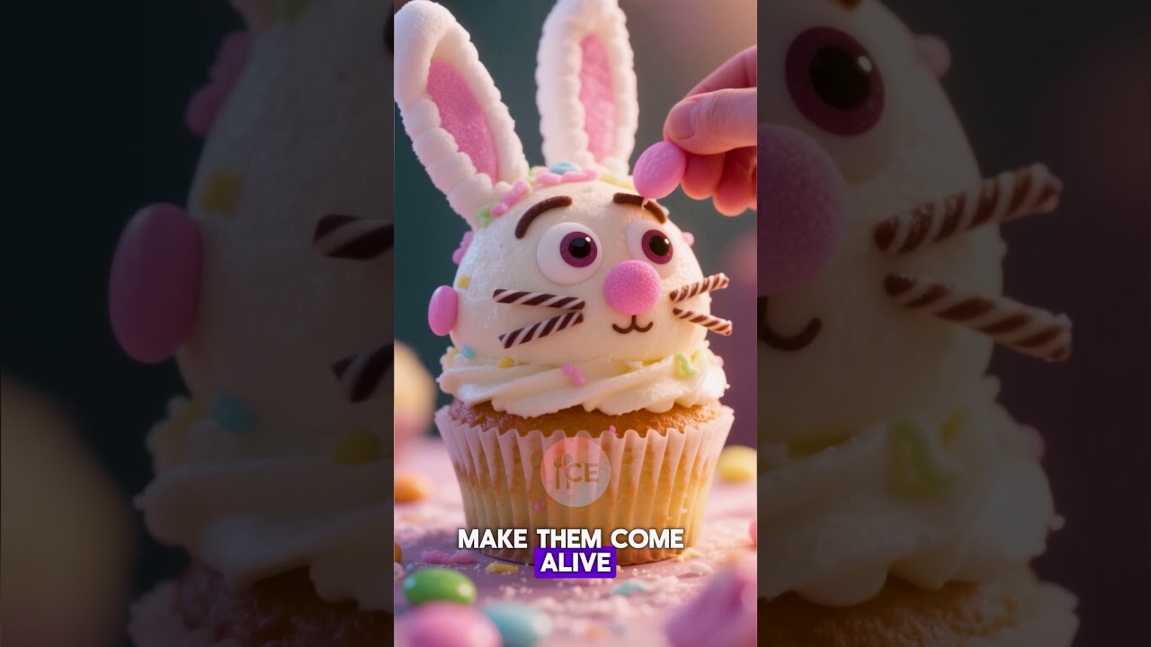 Easter Bunny Cupcakes 🐰 Cute & Easy Treat | CooklyEats