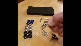 Aootf Anti Theft License Plate Screws Review, Anti theft bolts and blue washers are durable and a go
