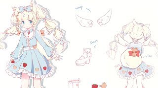 【Speedpaint】 Character Design - Adoptable