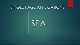 SINGLE PAGE APPLICATIONS VS MULTIPAGE APPLICATIONS #SPAs #basicsofspas