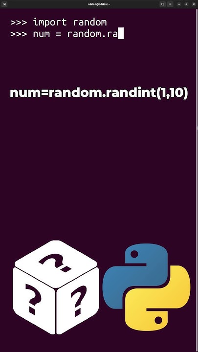 Generating Pseudo-Random Integers with Python! #python #programming ...