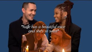 jonah hauer king gushing over halle bailey for 3 min