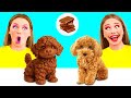 チョコレートの食べ物 vs 本物の食べ物のチャレンジ | 面白いキッチンハック BaRaDa Best