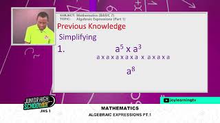 JHS 1 - Mathematics - Algebraic Expression - pt. 1 screenshot 1