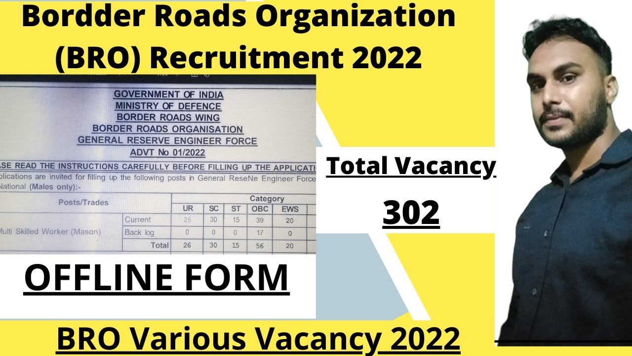 BRO Recruitment 2022 (Multi Skilled Worker) Vacancy 2022 | Indian Army BRO Vacancy 2022 