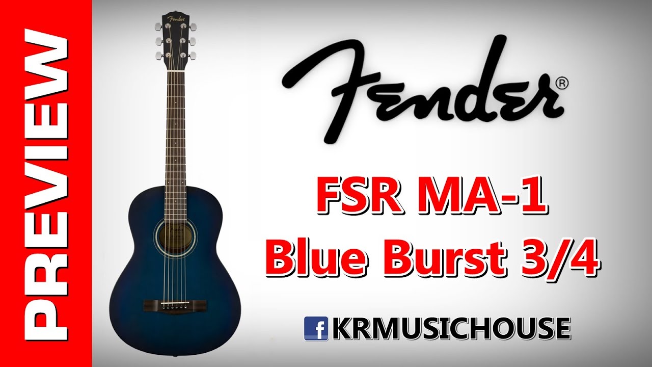Fender MA1 Blue Burst ★ Travel Guitar YouTube