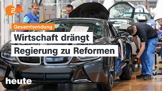 heute 19:00 Uhr vom 21.08.2026 Unternehmen drängen auf Reformen, Waffenfund bei Berlin