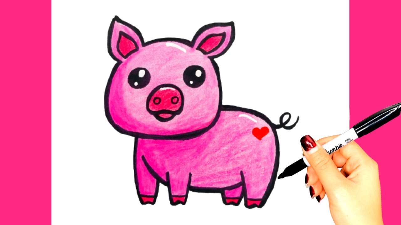 wie malt man ein schwein