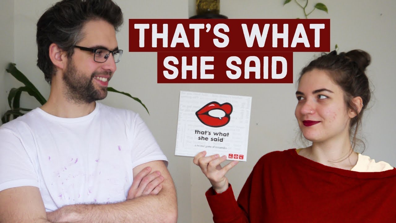 That's What She Said! (card game review) - YouTube