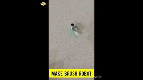 Make your own Brush Robot #diyelectronics #diycrafts #brushrobot #robotics #dcmotor