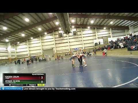 136 Lbs Quarterfinal - Kasen Crum, Utah Vs Ryker Olson, Champions WC 6726