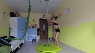 How to do ALLEGRA SPLIT - Pole Dance tutorial for beginners