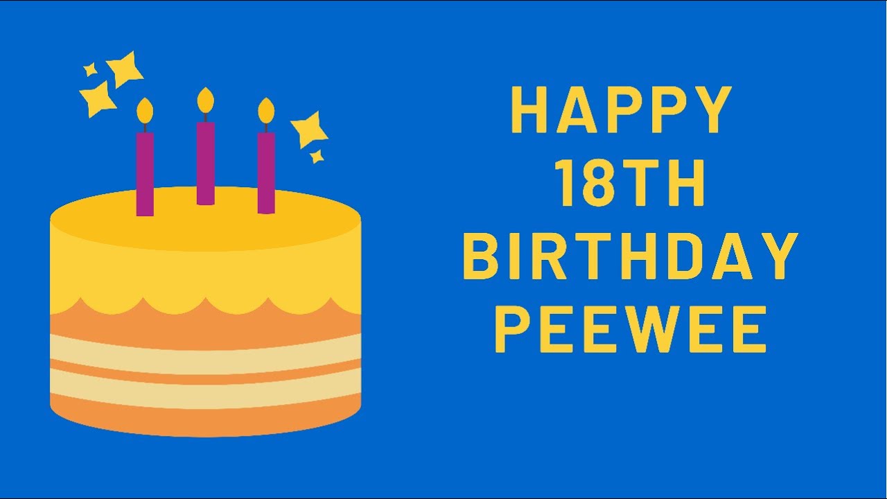 Happy 18th birthday PeeWee the dog!