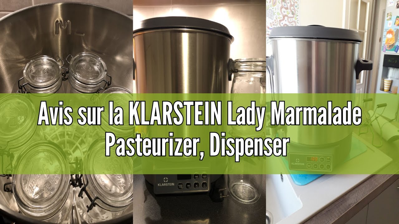 Recensione del KLARSTEIN Lady Marmalade - Pastorizzatore, Dispenser per Bevande Calde, 27 L, 1800 Wa