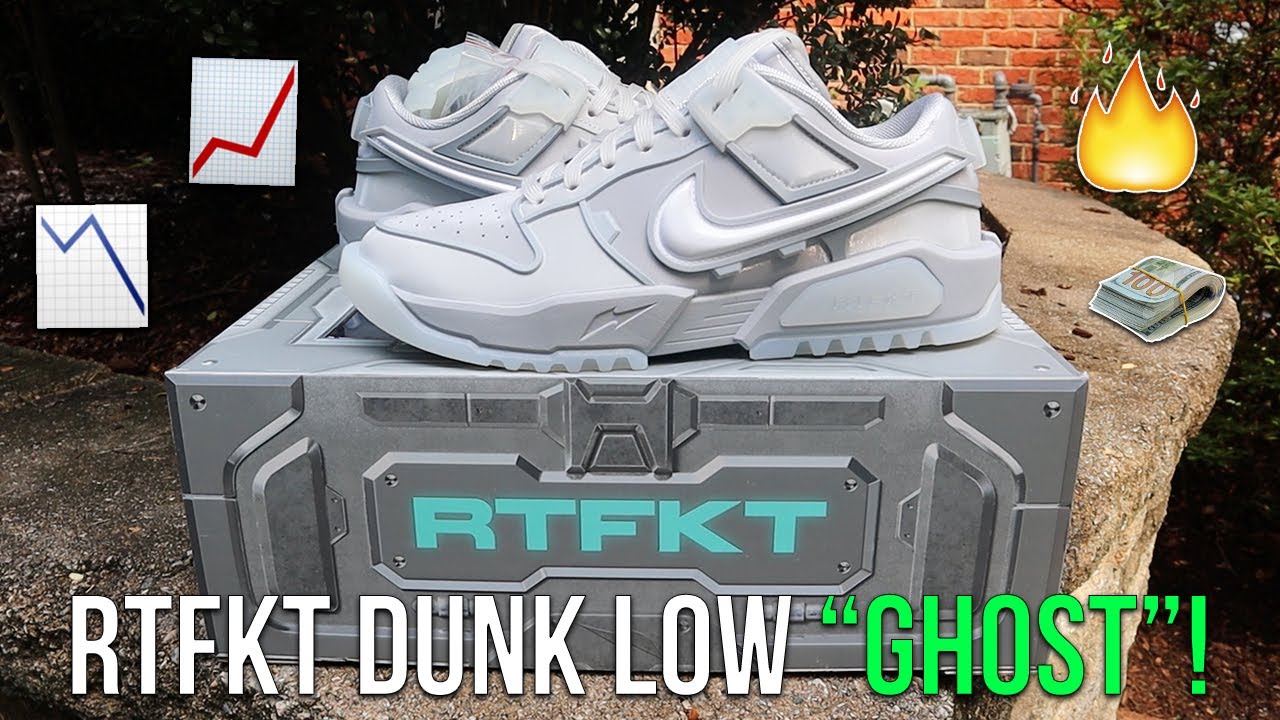 NIKE x RTFKT ☆ Dunk Genesis Low ‘Ghost’ 8K PAIRS📈! RTFKT X NIKE DUNK LOW GENESIS