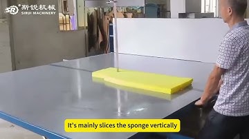 SR-V02 #Foam straight cutting machine#foam cutter#Foam vertical cutting machine