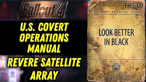 US Covert Operations Manual Magazine: Revere Satellite Array Location Guide | Fallout 4