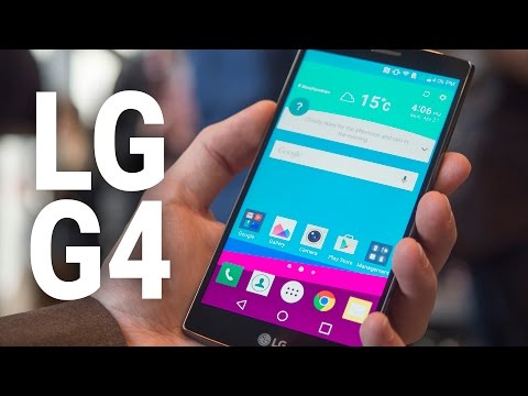 LG G4 hands-on video