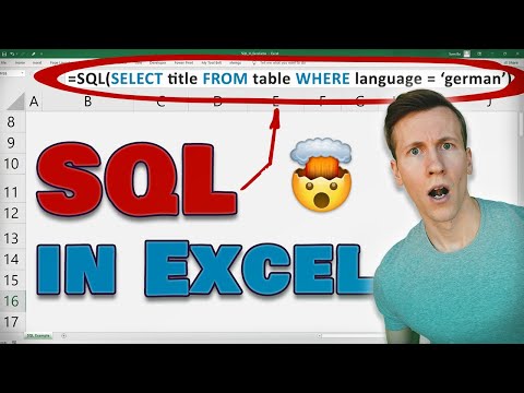 Video: Umíte spouštět SQL dotazy v Excelu?