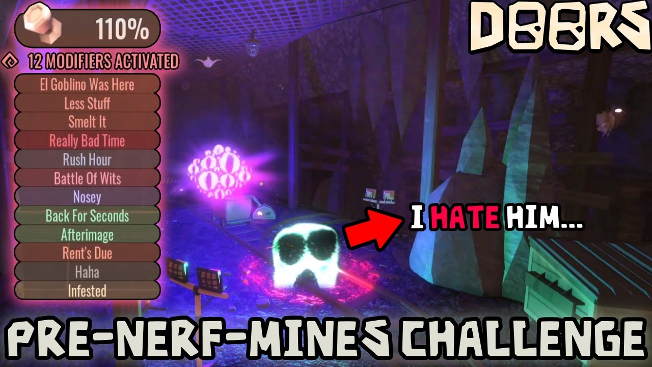 DOORS, but the Mines are in its Pre-Nerfed difficulty... | Roblox DOORS