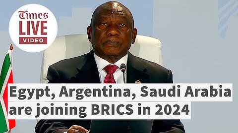 Here they are! Ramaphosa announces the countries joining BRICS in 2024