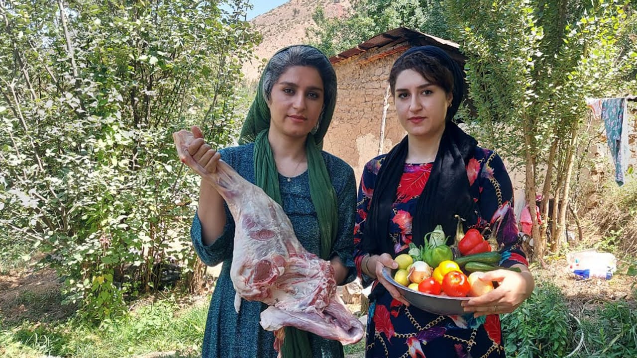 IRAN! Abgoosht Rural Style Cooking | Broth Village Style Cooking