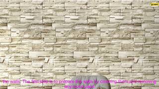 4001190682173 Stone Peel And Stick Wallpaper Faux Brick Vinyl Self adhesive 3D Wallp screenshot 5