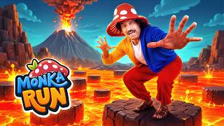 THE FLOOR IS LAVA! 🌋 | Volcano Rescue Adventure | Monka Run! Kids Brain Break Game screenshot 4
