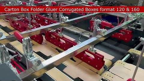 Corrugated Straight Line Boxes by Carton Box Folder GLuer Machine by APR Solutions srl.