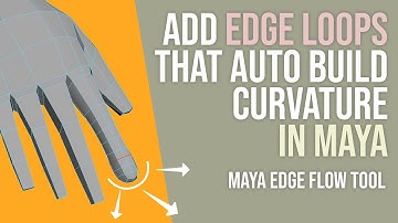 Add Edge Loops Which Automatically Build Curvature [Maya Edge flow Tool] Character modelling tips