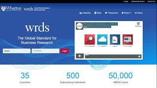 Introduction to WRDS