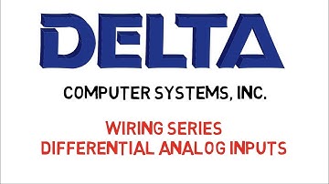 Wiring Differential Analog Inputs