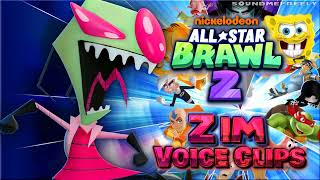 All Invader Zim Voice Clips • Nickelodeon All-Star Brawl 2 • Voice Lines • (Richard Steven Horvitz)