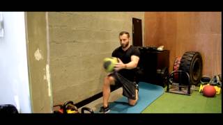 Exercise Library - Half kneeling side twist throw - Speed