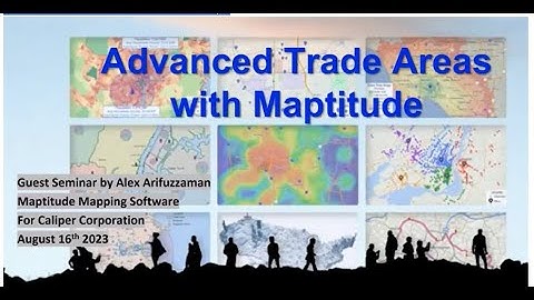 🌎 Maptitude 2023: How to create store trade areas using GIS & mapping software