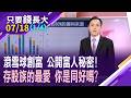 台股寫下最強第二季 Q3突踹一腳,怎應對?有錢人靠複利滾雪球,達到持股零成本!除了追求價差 領股息更踏實?【20260718(第1/4段)只要錢長大*鄭明娟(黃紫東×呂漢威)】
